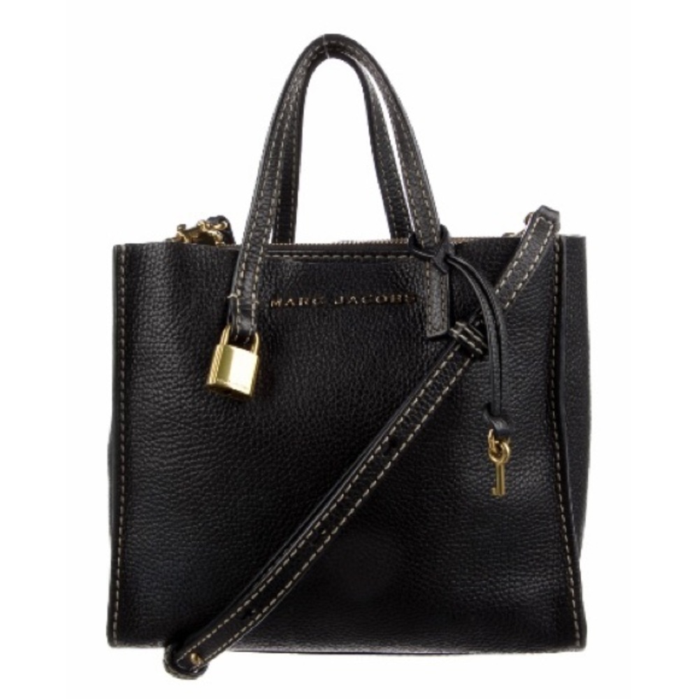 Marc Jacobs Black Leather top handle purse